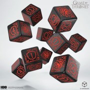 Dados Targaryen 10xD6 (10 unidades) Juego de Tronos - Q Workshop