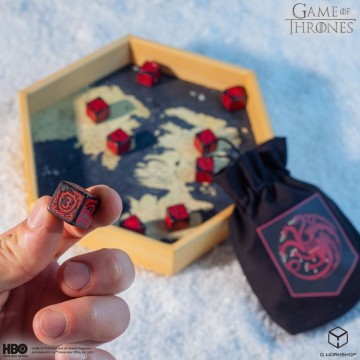 Dados Targaryen 10xD6 (10 unidades) Juego de Tronos - Q Workshop