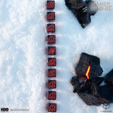 Dados Targaryen 10xD6 (10 unidades) Juego de Tronos - Q Workshop