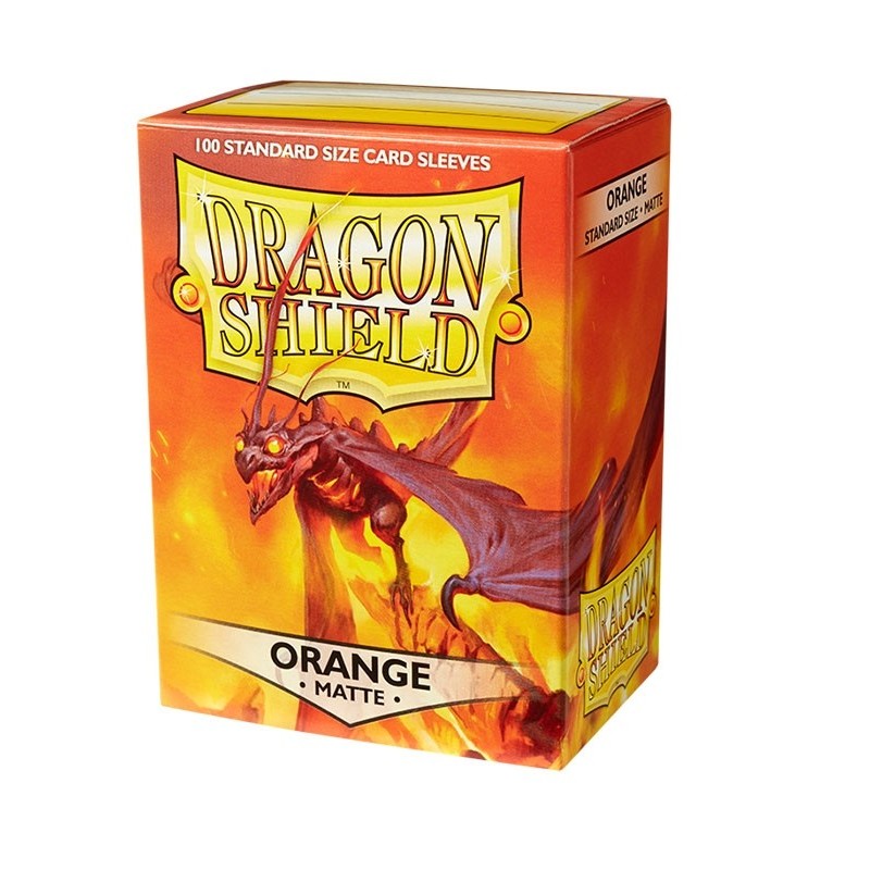 Fundas Standard Matte Naranja (100 fundas) Dragon Shield.