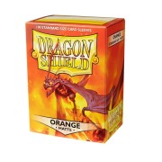 Fundas Standard Matte Naranja (100 fundas) Dragon Shield.