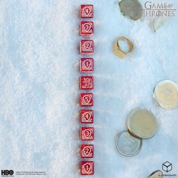 Dados Lannister 10xD6 (10 unidades) Juego de Tronos - Q Workshop