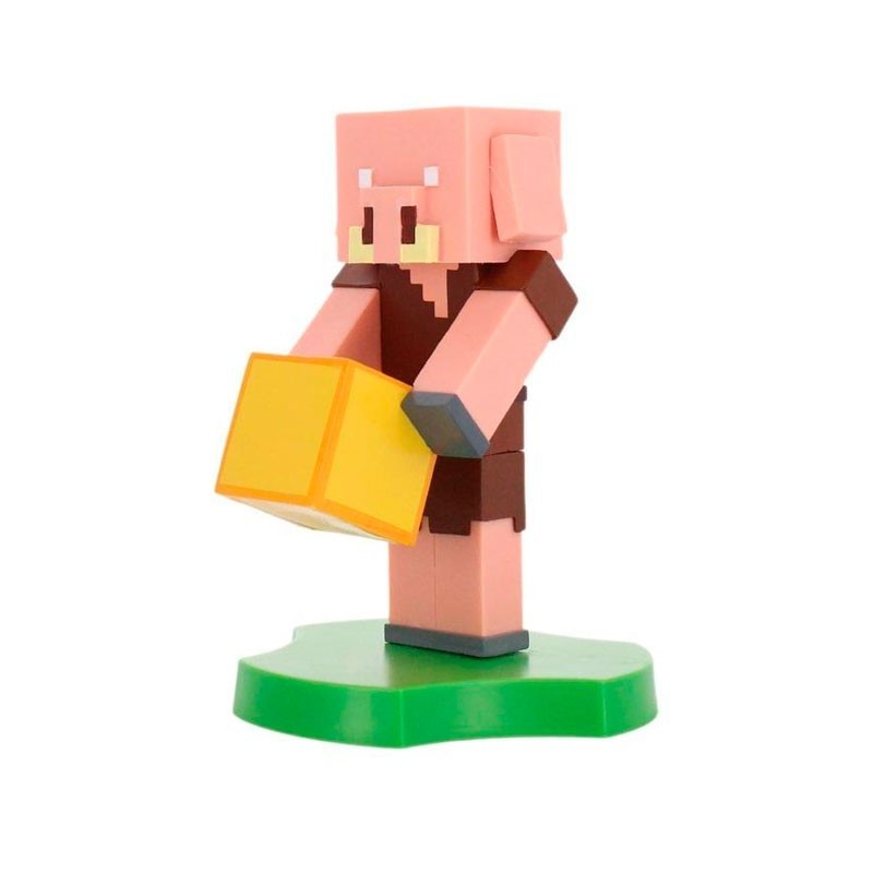 Figura Stand Minecraft: Piglin Cable Guys Holdems, Mini Phone Stand and Device Holder Minecraft - Exquisite Gaming