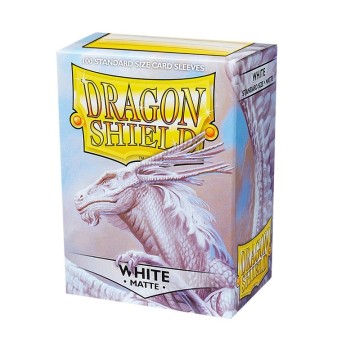 Fundas Standard Matte Blanco (100 fundas) Dragon Shield.