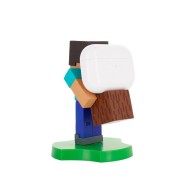 Figura Stand Minecraft: Steve Cable Guys Holdems, Mini Phone Stand and Device Holder Minecraft - Exquisite Gaming