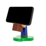 Figura Stand Minecraft: Steve Cable Guys Holdems, Mini Phone Stand and Device Holder Minecraft - Exquisite Gaming
