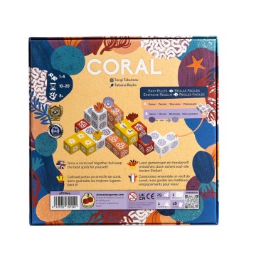 Coral Juego de mesa en Español, Francés y Alemán - 2Tomatoes Games