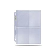 Hojas 4 bolsillos Platinum Ultra Pro para Toploaders - Paquete de 100