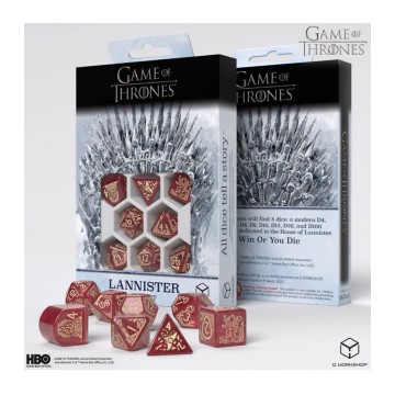 Dados Lannister (8 unidades) Juego de Tronos - Q Workshop