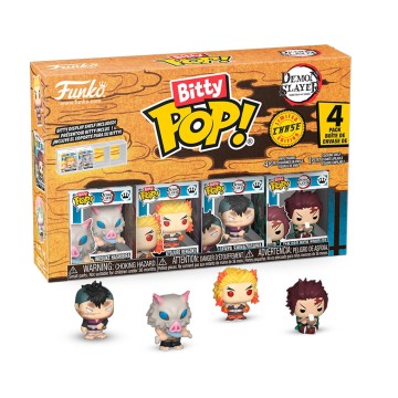 Funko Bitty POP! 4-Pack Pack Series 3 Demon Slayer - Kimetsu no Yaiba