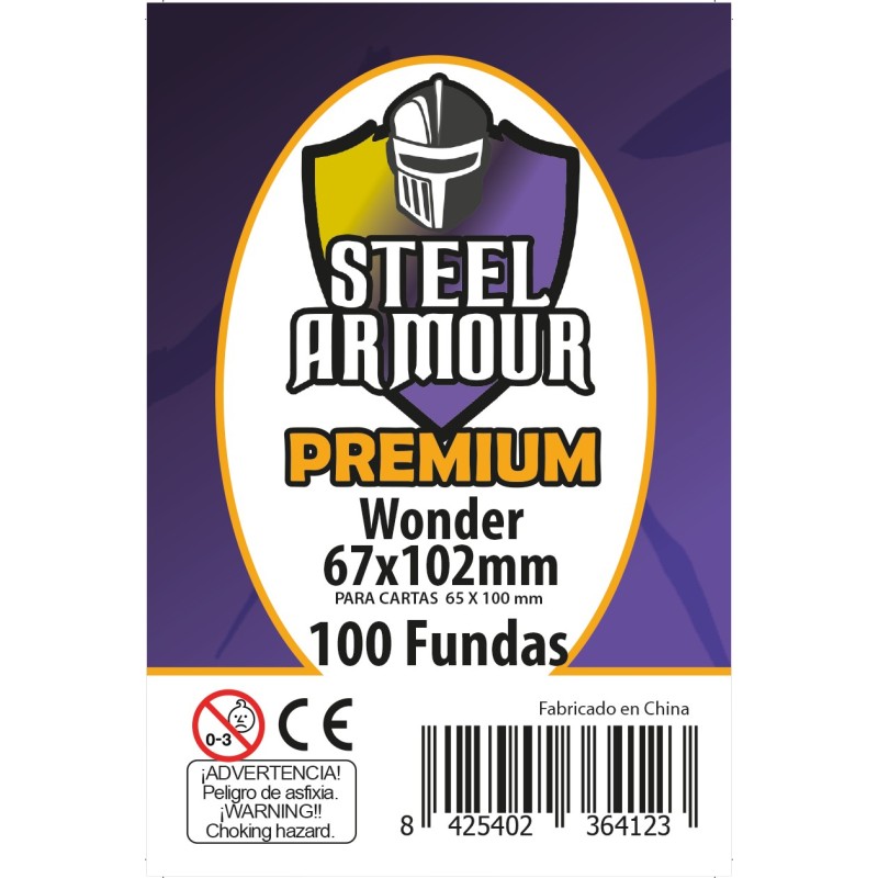 100 Fundas tamaño Wonder Premium (67x102mm)