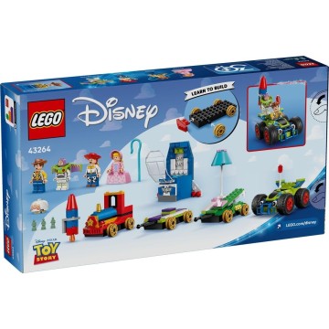 LEGO-43264 Tren de Celebración de Toy Story y Coche RC