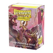 Fundas Standard 25th Special Edition: Pomegranate/Gold (100 Unidades) - Dragon Shield