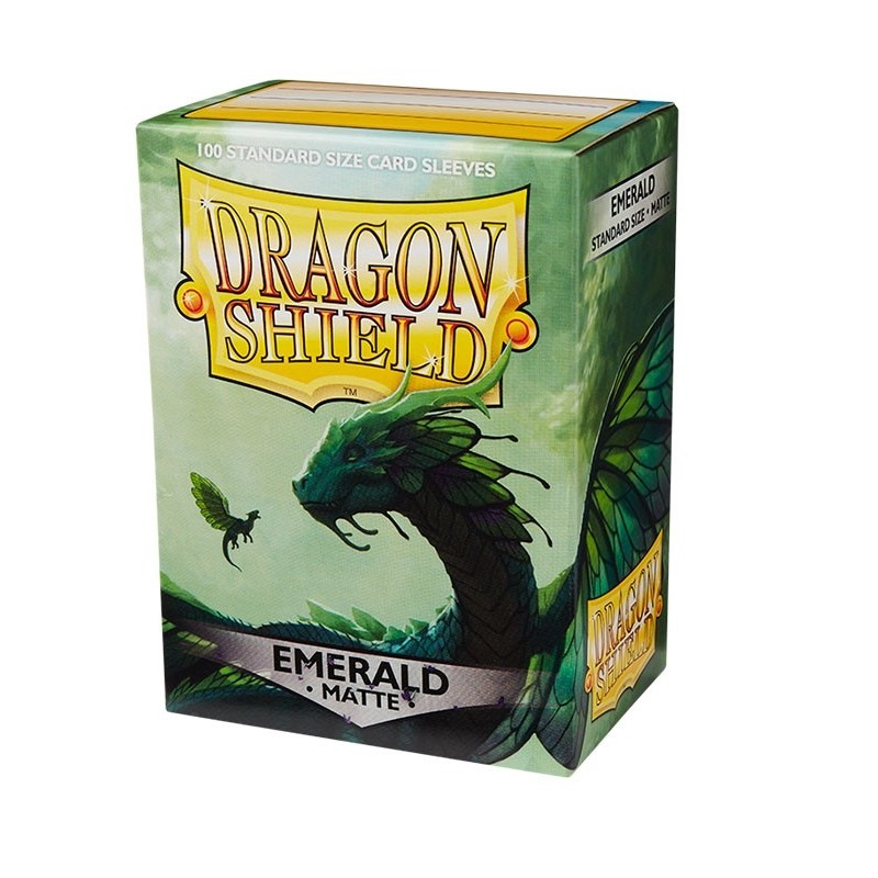 Fundas Standard Matte Verde Esmeralda (100 fundas) Dragon Shield.