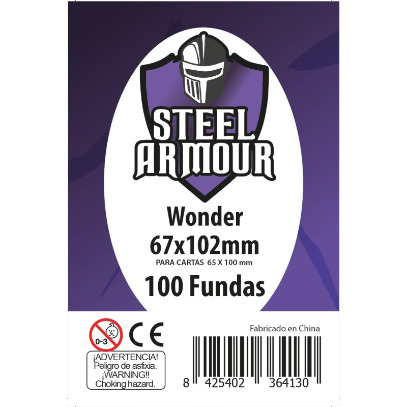 100 Fundas tamaño Wonder (67x102mm)