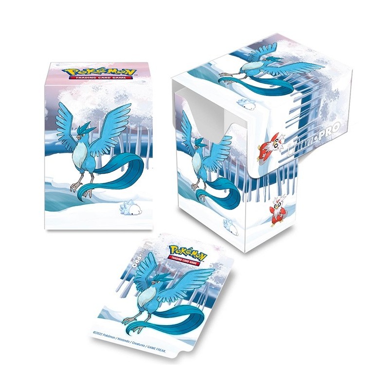 Caja de mazo Deck Box Gallery Series Frosted Forest Full View Articuno Pokemon Ultra Pro