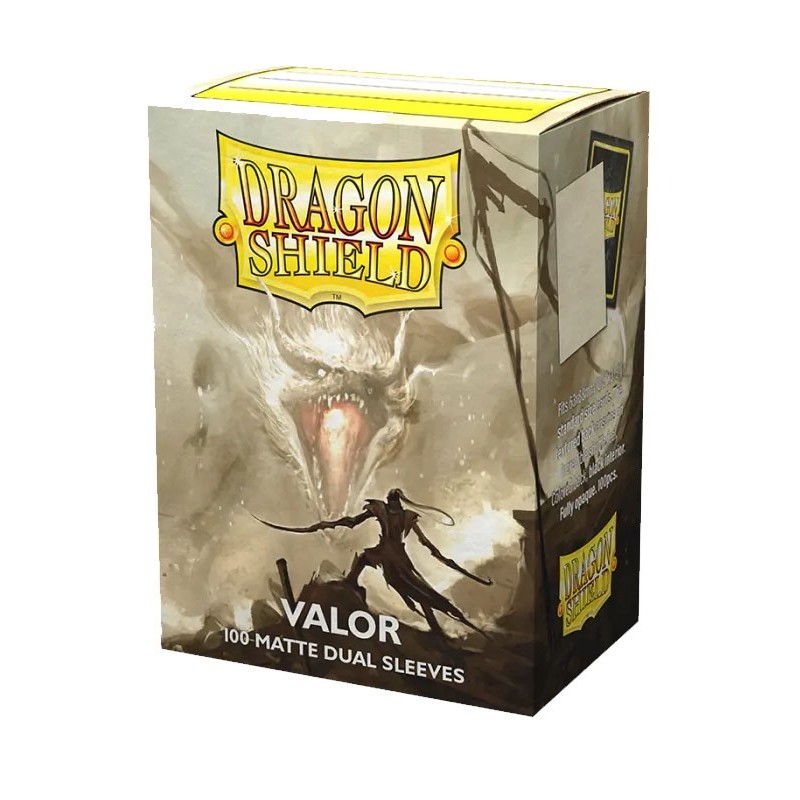 Fundas Standard 63 mm x 88 mm Dual Matte Valor Claro (100 fundas) Dragon Shield
