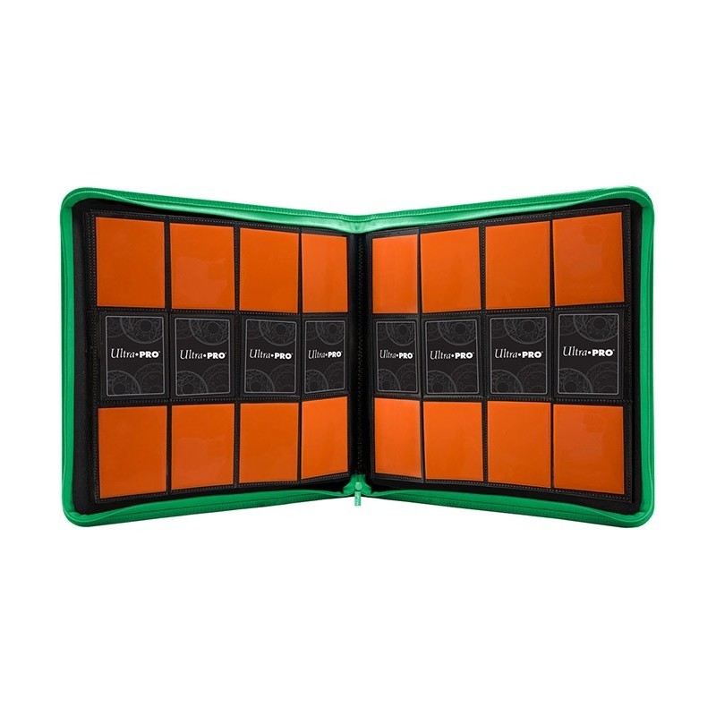 Carpeta con cremallera 12 bolsillos PRO-Binder Zippered Verde Ultra Pro