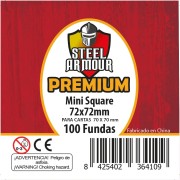 100 Fundas cuadradas Square Mini Premium (72x72mm)