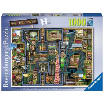 Puzzle 1000 pz - Illustrati: Colin Thompson Awesome Alphabet H