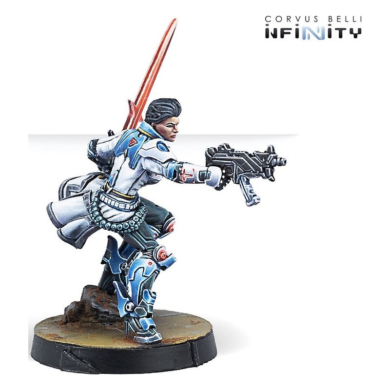 Shona Carano, Aristeia! Swordmaster (Submachine Gun) - Infinity CodeOne