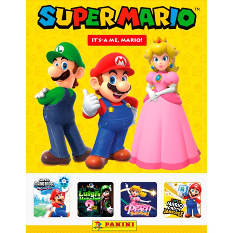 Cartón It´s-a Me, Mario 2026 (Álbum + 4 Sobres) - Super Mario - Panini Cromos