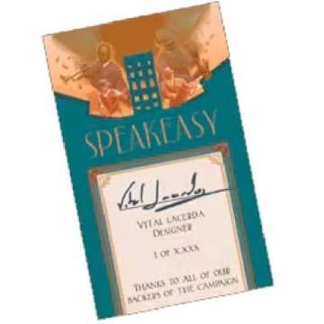PRINTED Signature Decal - Speakeasy Edición Kickstarter