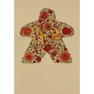 Camiseta Unisex Flor de Meeple