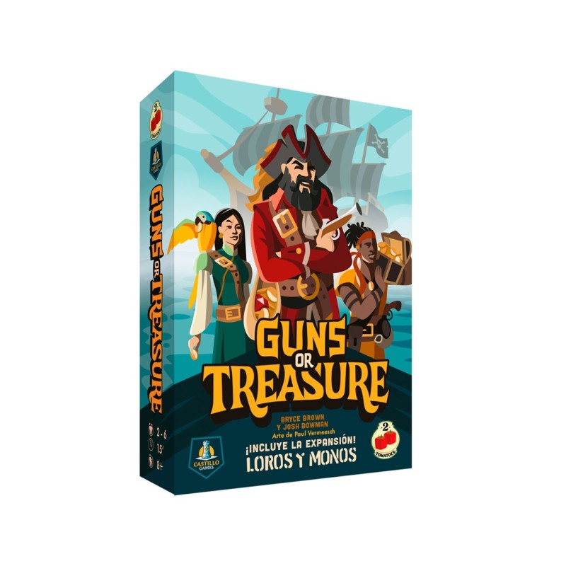 Guns or Treasure Juego de mesa en Español - 2Tomatoes Games