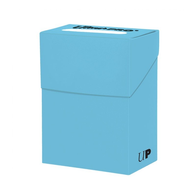 Caja de mazo Deck Box New Solid Azul Claro Ultra Pro.