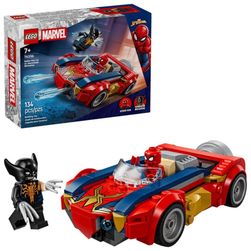 Coche de Spider-Man vs. Lobezno Venomizado