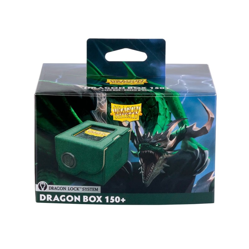 Caja de mazo Dragon Box Green & Sand (+150) - Dragon Shield