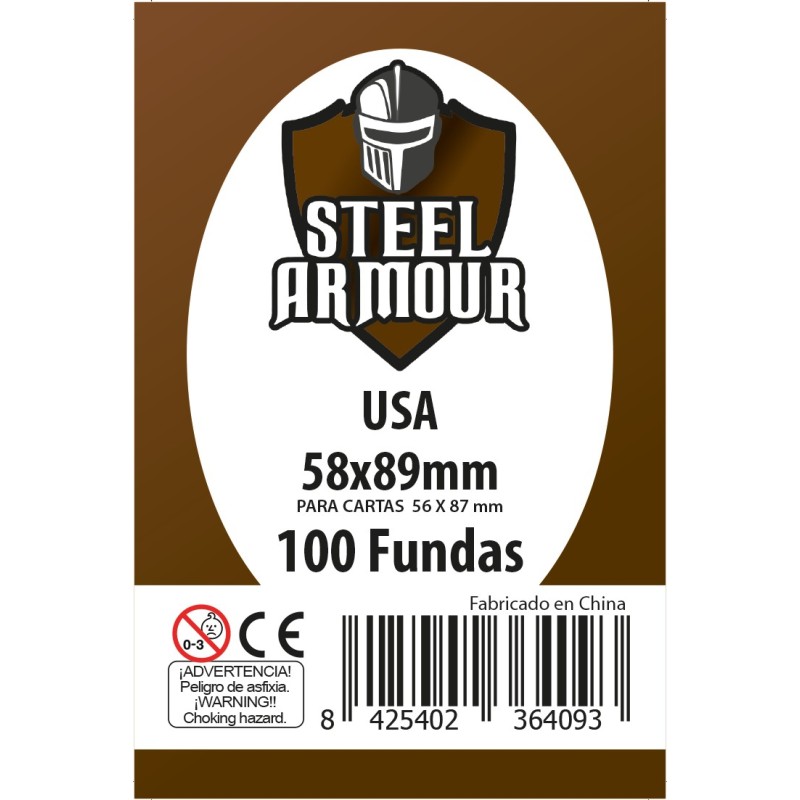 100 Fundas tamaño USA (58x89mm)