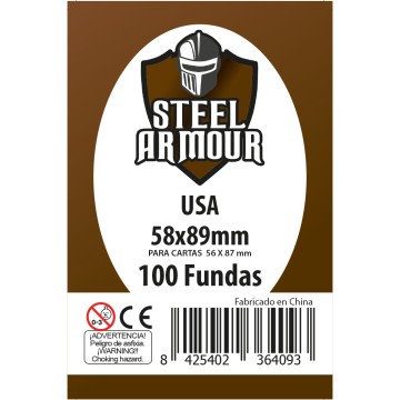 100 Fundas tamaño USA (58x89mm)