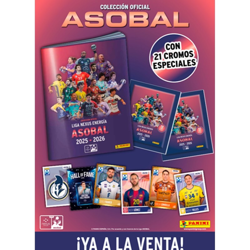 Cartón Liga Asobal 25-26 (Álbum + 4 Sobres) - Panini Cromos