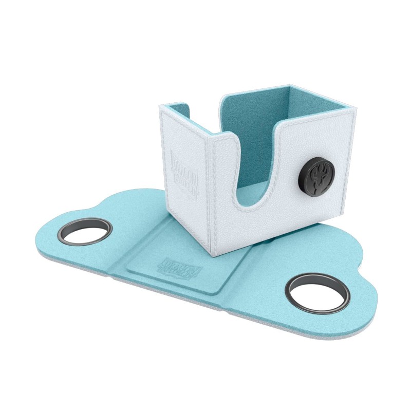 Caja de mazo Dragon Box White & Aqua (+80) - Dragon Shield