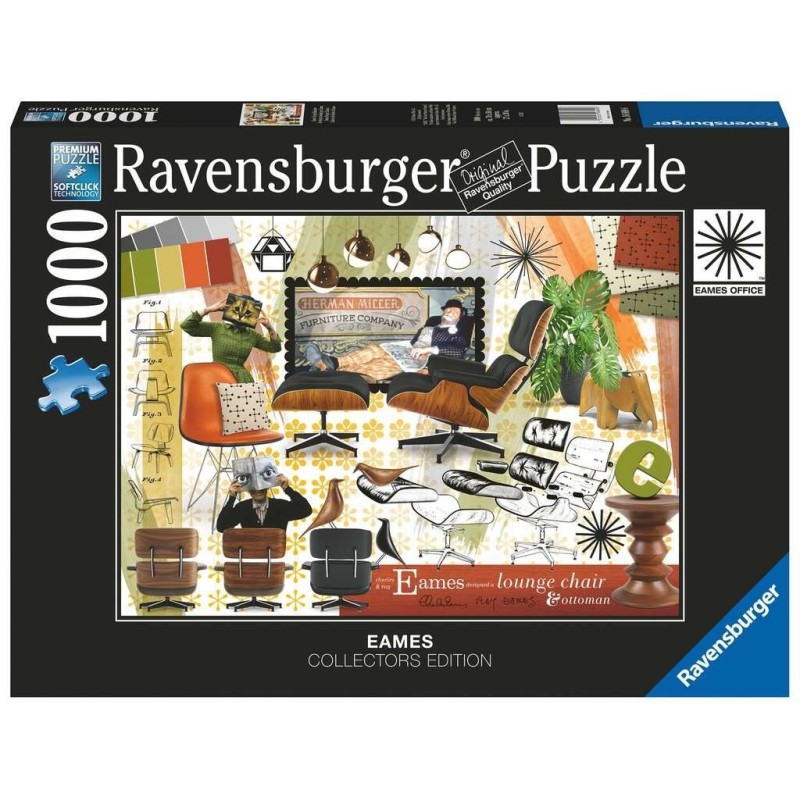 Puzzle 1000 pz - Illustrati: Eames design classics