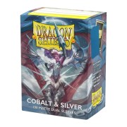 Fundas Standard Matte Dual (100 unidades) Cobalt/Silver - Dragon Shield