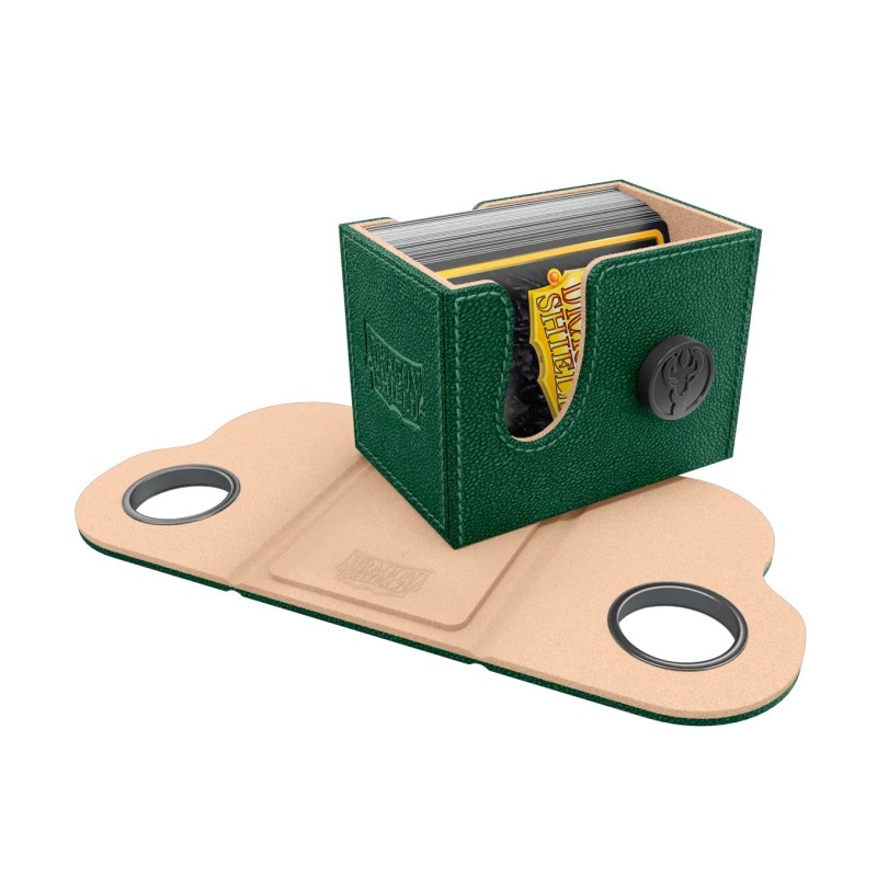 Caja de mazo Dragon Box Green & Sand (+80) - Dragon Shield