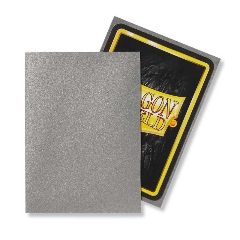 Fundas Standard Matte Plata (100 fundas) Dragon Shield.