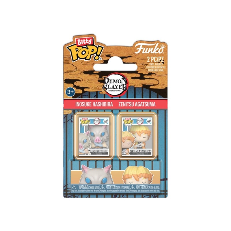 Funko Bitty POP! 2-Pack Inosuke Hashibira & Zenitsu Agatsuma - Kimetsu no Yaiba