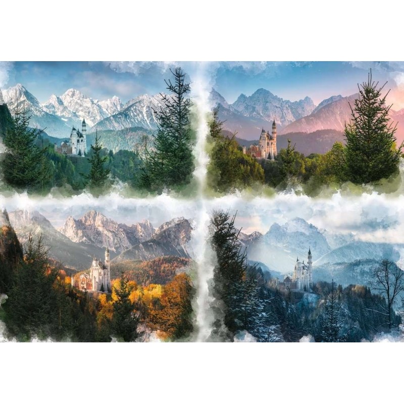Puzzle 18000 Pz - 4 estaciones del castillo de cuento de hadas
