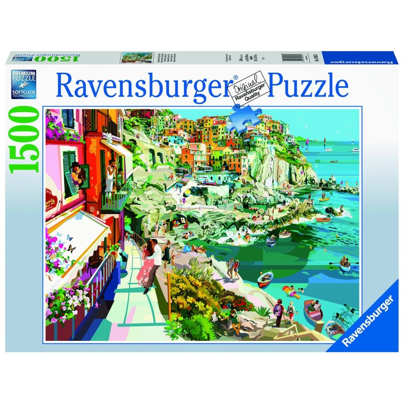 Puzzle 1500 pz: Romance en las Cinque Terre