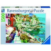 Puzzle 1500 pz: Romance en las Cinque Terre