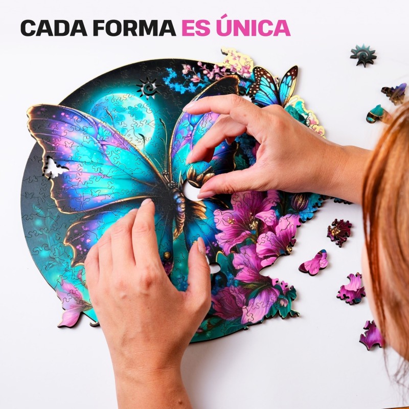 Puzzle de Madera - Mariposa - 300 piezas
