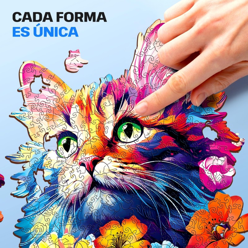 Puzzle de Madera - Gato - 300 piezas