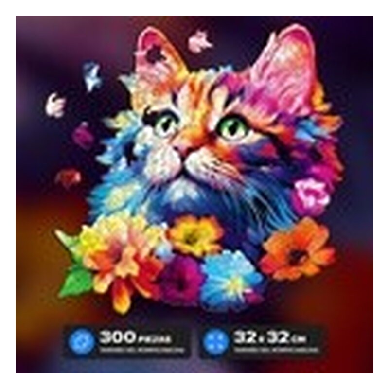 Puzzle de Madera - Gato - 300 piezas
