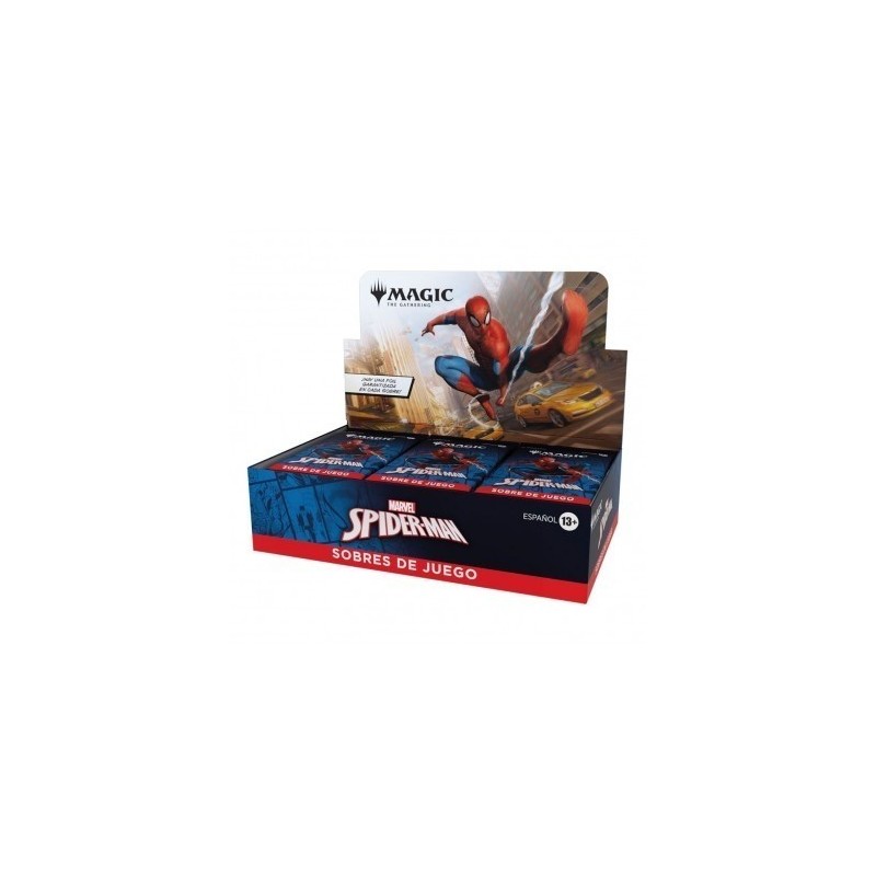 (PREPEDIDO) DISPLAY 30 SOBRES MAGIC MARVEL'S SPIDERMAN (CASTELLANO)