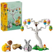 LEGO-40808 Búsqueda de Huevos de Pascua del Conejo y el Pollito