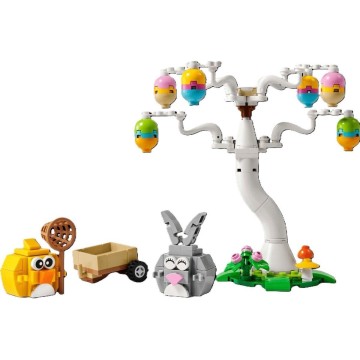 LEGO-40808 Búsqueda de Huevos de Pascua del Conejo y el Pollito